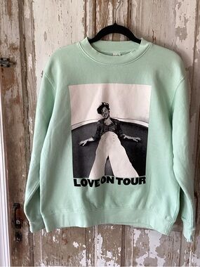Love On Tour Graphic Sweatshirt - Mint - M - Harry Styles